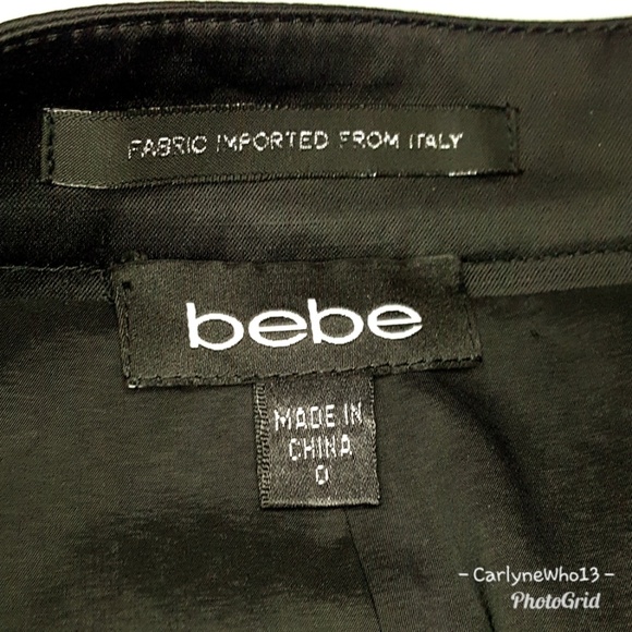 Bebe High Waisted Black Midi Pencil Skirt - Picture 5 of 7